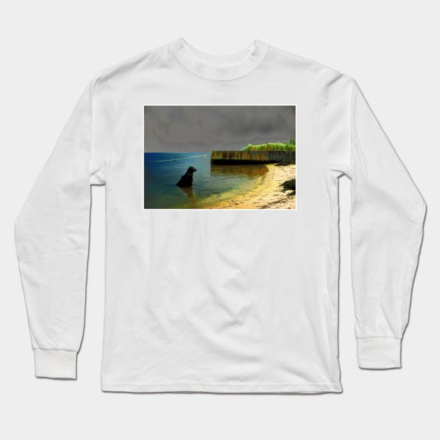 Wading For Godot Long Sleeve T-Shirt by markross